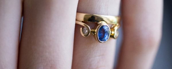 bague de fiançailles Saphir